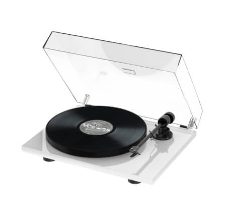 เครื่องเล่นแผ่นเสียง PROJECT : E-1 PHONO (พร้อมหัวเข็ม AUDIO TECHNICA รุ่น AT 3600L) (สีขาว)_0
